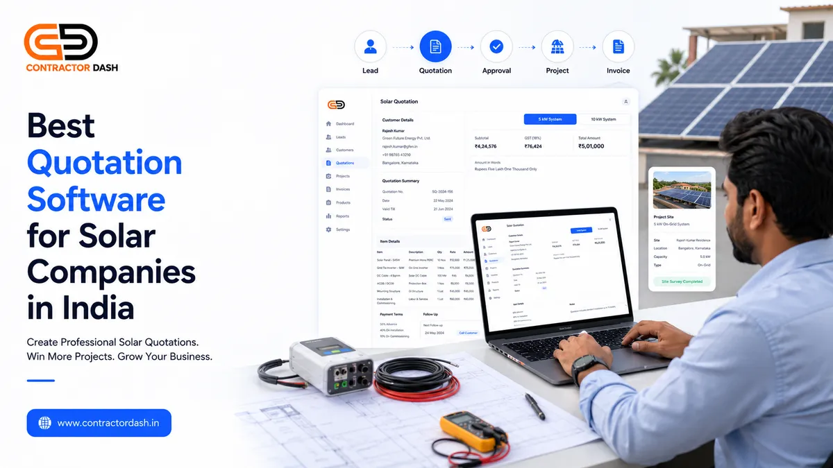 Best Quotation Software for Solar Companies in India (2026 Guide)