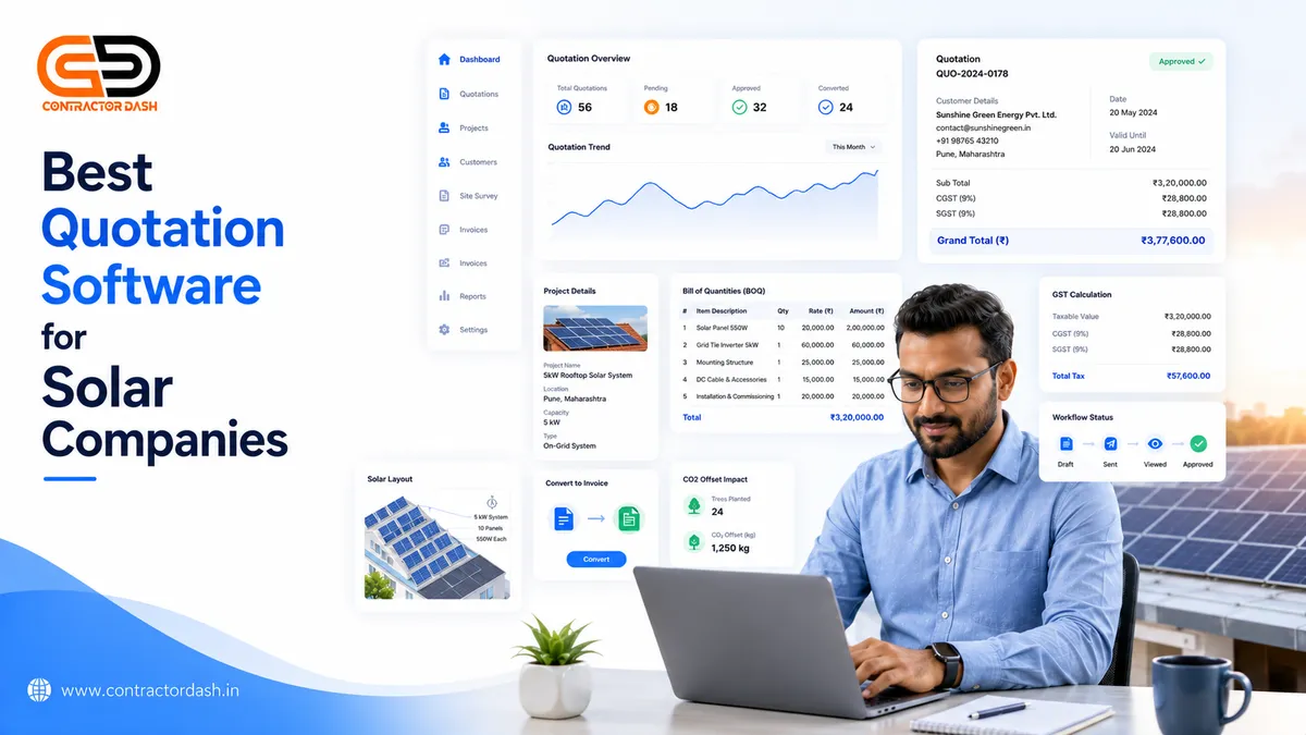 10 Best Quotation Software for Solar Companies in India (2026 Guide)