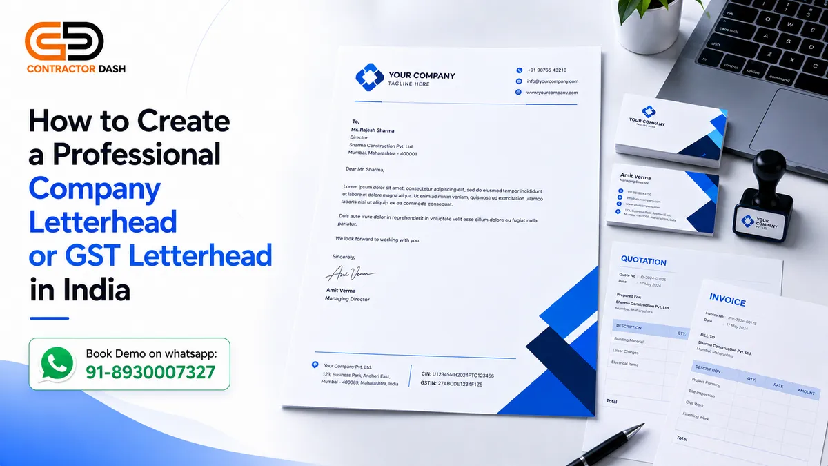 How to Create a Professional Company Letterhead in India (Free Template)
